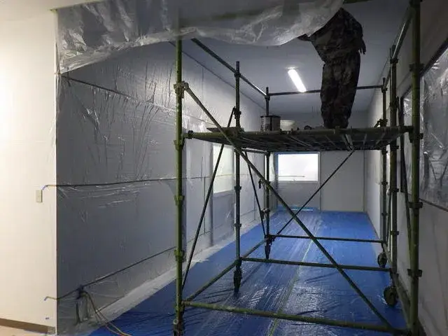 内部塗装の様子です