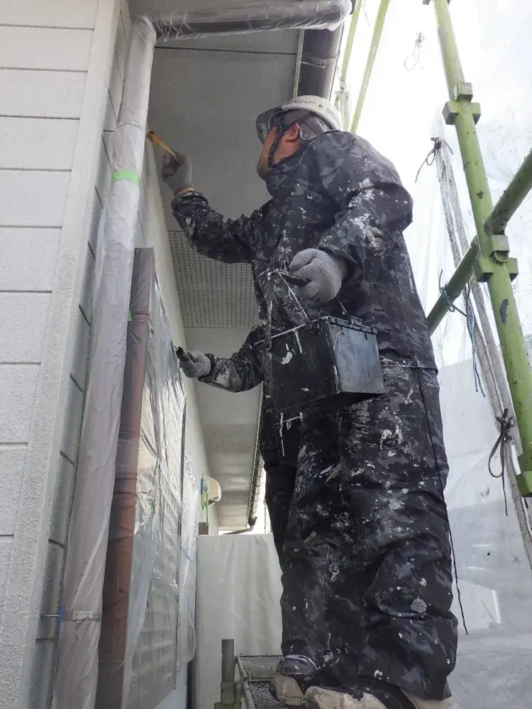 外壁塗装の様子です