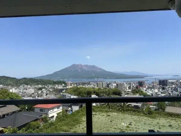 桜島がキレイに見える景観抜群の立地です♪